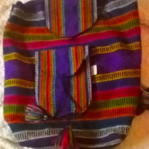 Colorful backpack or purse